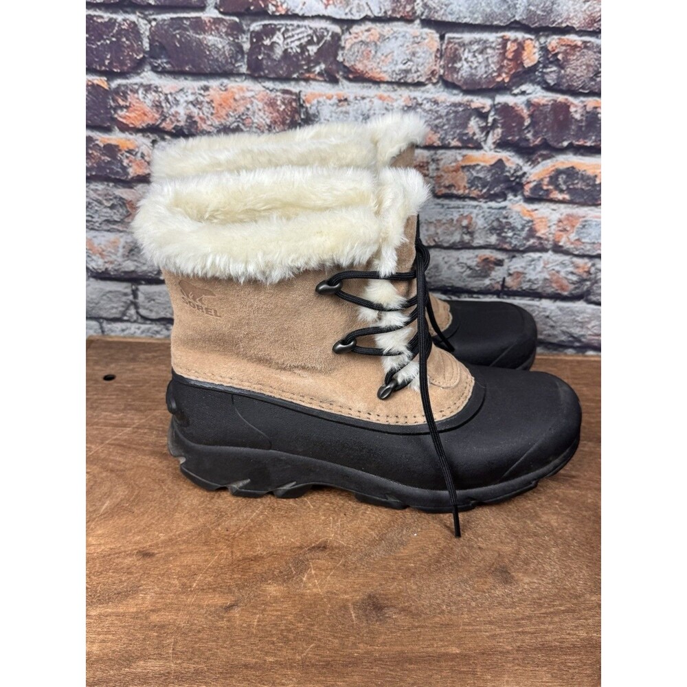 Sorel Women's Waterproof Snow Angel Rootbeer Lace Up Winter Boots Size 8